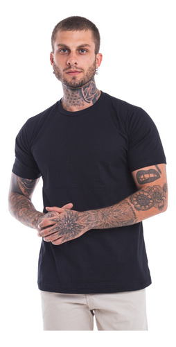 Camiseta Masculina Algodão Básica Camisa Atacado 30.1 Lisa