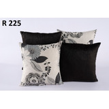  Almofadas Para Sala Decorativas Jacquard Com Suede Ziper