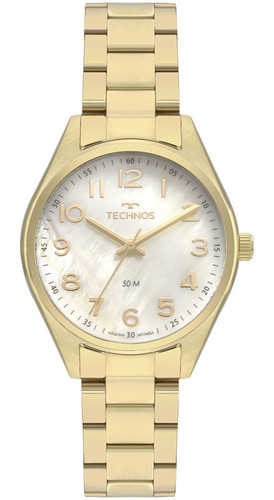 Relógio Feminino Technos Boutique Dourado Original Com Nfe Cor Do Fundo Branco