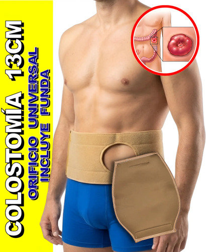 Faja 13 Cm Para Colostomia Con Funda Ileostomia Urostomia
