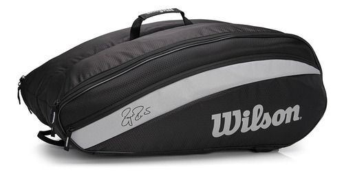 Raqueta Wilson Team Roger Federer X6 Negra, Color Negro