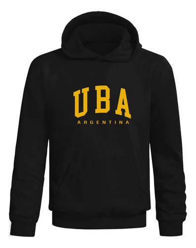 Buzo Canguro Negro Uba Universidad Buenos Aires Unisex 04