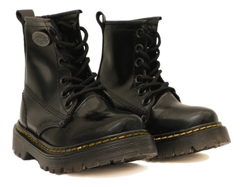 Botas Padres Calzado Infanti Niño Cuero Moda Tactica Militar