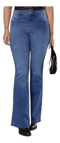 Calça Petit Used Flare Jeans Biotipo Clara Mulheres Baixas 