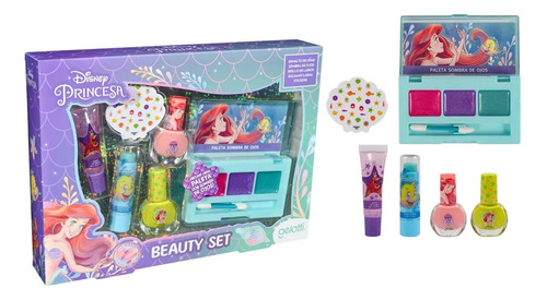 Set De Maquillaje Y Esmaltes La Sirenita