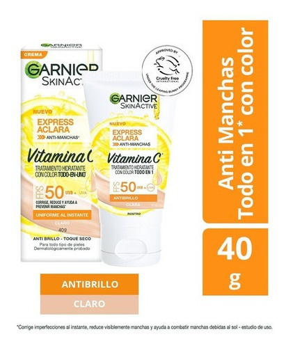 Tratamiento Hidratante Anti-manchas Tono Claro Garnier Fps50