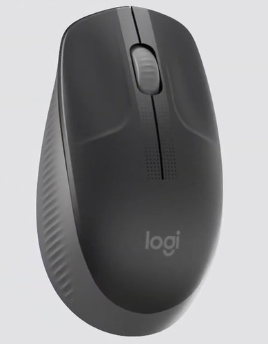 Mouse Sem Fios Logitech M190 Full-size Preto E Cinza S/j