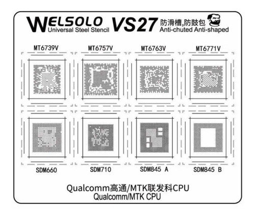 Stencil Para Reballing Mc-vs-27 Welsolo Mechanic