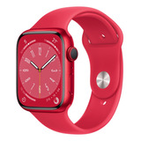 Apple Watch Series 8 45mm S/m Red Sport Band Mnur3ll/a _ap