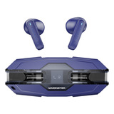 Auriculares Inalámbricos Bluetooth Monster Xkt08 Pro Color Azul