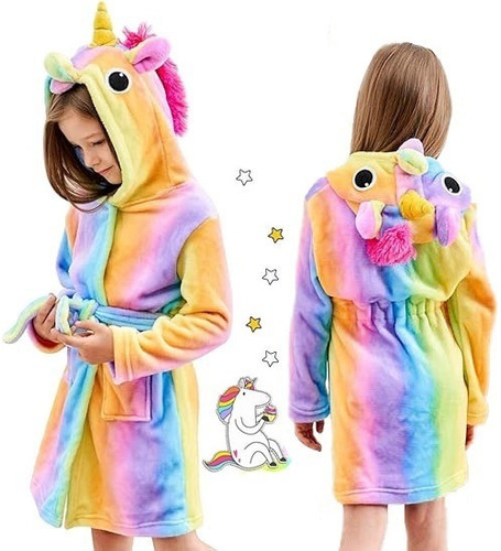 Bata Dormir Baño Nina Pijama Unicornio Mameluco Cosplay Ropa