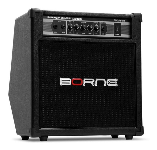 Cubo Amplificador Borne Impact Bass Cb100 Contrabaixo 10pol