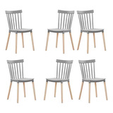 Pack 6 Sillas Premium Windsor Decohouse Eames Envio Gratis