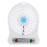 Ventilador De Luz Led Recargable Portátil, Enfriador De Aire