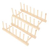 Organizador De Utensilios De Cocina De Madera Para 2 Juegos