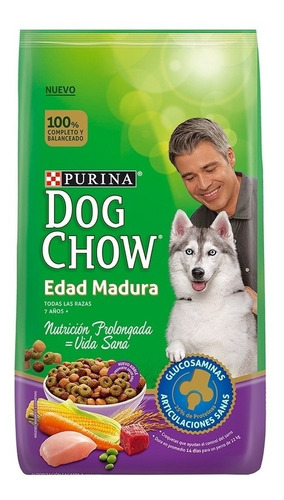 Alimento Dog Chow Vida Sana Edad Madura Para Perro Senior Todos Los Tamaños Sabor Mix En Bolsa De 15 kg