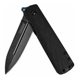 Kershaw Barstow (3960); Navaja De Bolsillo Totalmente Negra 