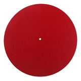 Giratoria De Fieltro Giradiscos Mat Slipmat, Ø 300 Mm, Rojo