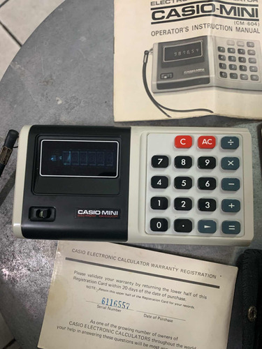 Calculadora Casio Mini Modelo Cm-604