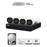 Kit Ip De 4 Cámaras 2mp/ Nvr Con 4 Puertos Poe/ Inc. Dd 1tb