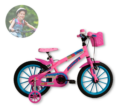 Bicicleta Bike Infantil Feminina Aro 16 Baby Lux - Athor