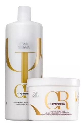 Shampoo Litro E Máscara 500g Wella Oil Reflections Luminous