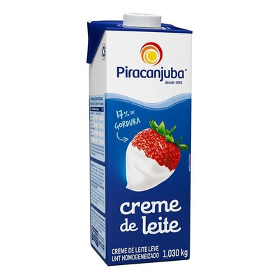 Creme de Leite UHT Leve Homogeneizado Piracanjuba Caixa 1,03kg | MercadoLivre