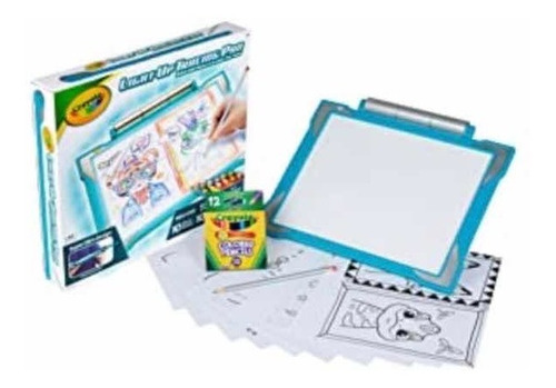 Tableta De Dibujo Niños Para Calcar Luz Led Arte Crayola