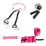 Set Kit Rosa Banda Suspension + Tiraband + Soga + Tobilleras