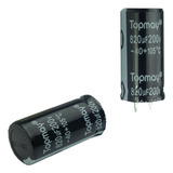 Capacitor Eletrolítico 820uf X 200v 105º - Alta Qualidade