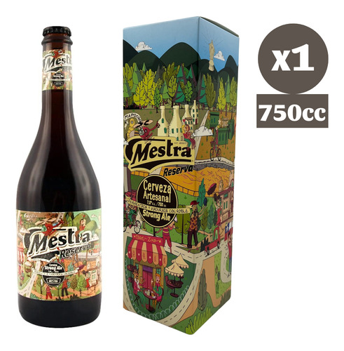 Pack Regalo Cerveza Artesanal Mestra Reserva 750cc + Estuche