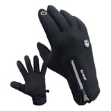 Guantes Moto Touch Neoprene Tactico Termico Cierre Polar