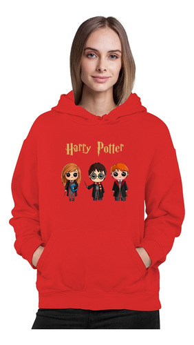 Poleron Estampado  Harry Potter Y Sus Amigos Mujer Niña