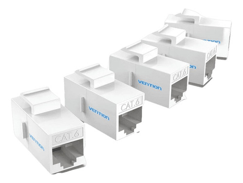 Adaptador Union Ficha Cat6 Rj45 Hembra Utp Pack X5 Vention