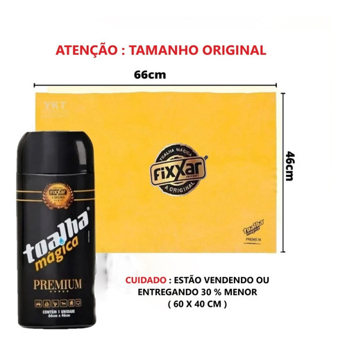 Pano Toalha Mágica Fixxar Premium Original 66x46cm  
