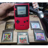 Consola Gameboy Color Con 5 Juegos Originales Game Boy Gb