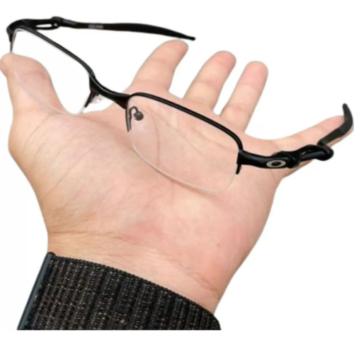 Armação De Grau Oculos Descanso Lupa Molinha X Metal Black I