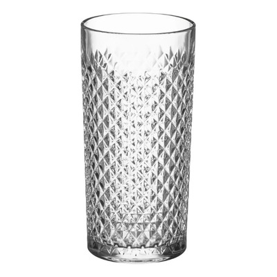Carat Hb Juego De 6 Vasos Altos De Vidrio Cortado 473 Ml Transparente | Meses sin interés