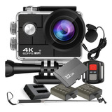 Câmera Action 4k H9rs Controle + 32gb + Carregador + Bateria