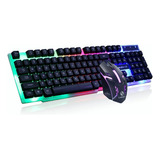 Teclados Con Mouse Kits Gamer Pc Mecánico Luces Pc Windows