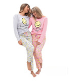 Pijama De Mujer Invierno Lencatex - Smile