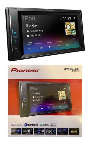 Stereo Pioneer Dmh A 245bt Bluethoot 2din Usb Mirrorlink New