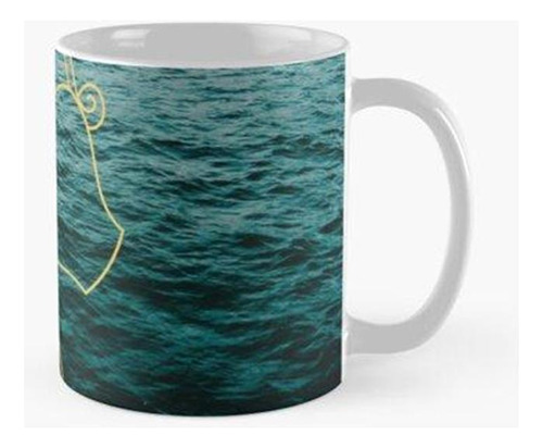 Taza Acuario Signo Del Zodiaco Oro Calidad Premium