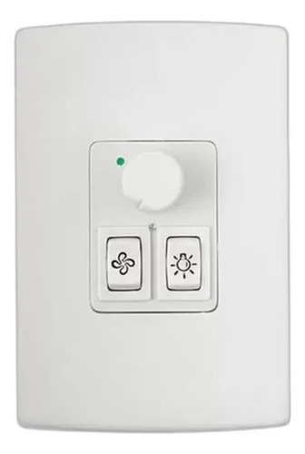 Controle Ventilador/lampada 4x2 + 2 Interruptores Bivolt