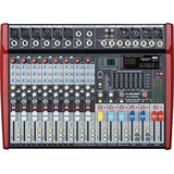Musysic Profesional 10 Canal 4800w Power Mixer De 24 Bits De