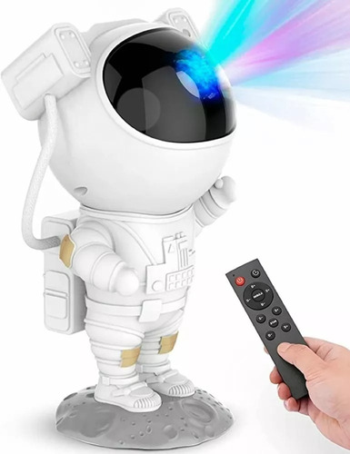 Proyector Galaxia Lámpara Luz Led Astronauta Color De La Estructura Gris