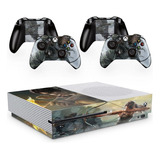 Skin Adesivo Protetor X Box One S E Controles Shadow Rise Of