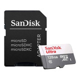 Cartão Memória 128gb Microsdxc Sandisk Ultra Para Câmeras