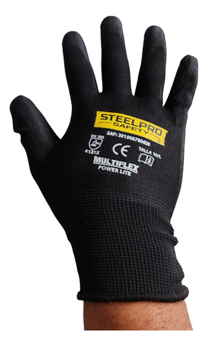 Guante Steelpro Multiflex Power Lite Negro