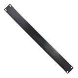 Frente Falsa 1u Preto Para Rack Redes 19   Kit C/02 Unidades